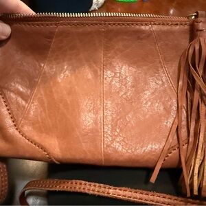 HOBO Rich Brown Leather Clutch